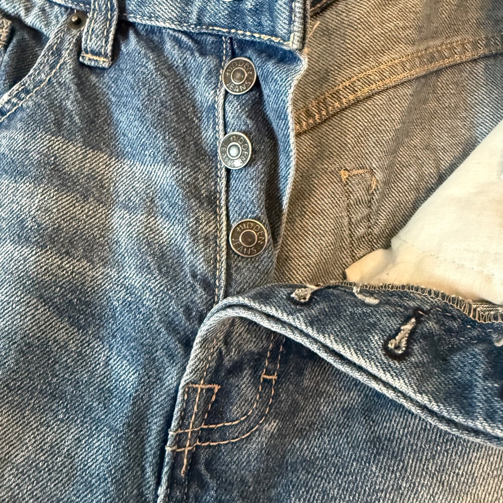 Hidden High Waist Denim Shorts